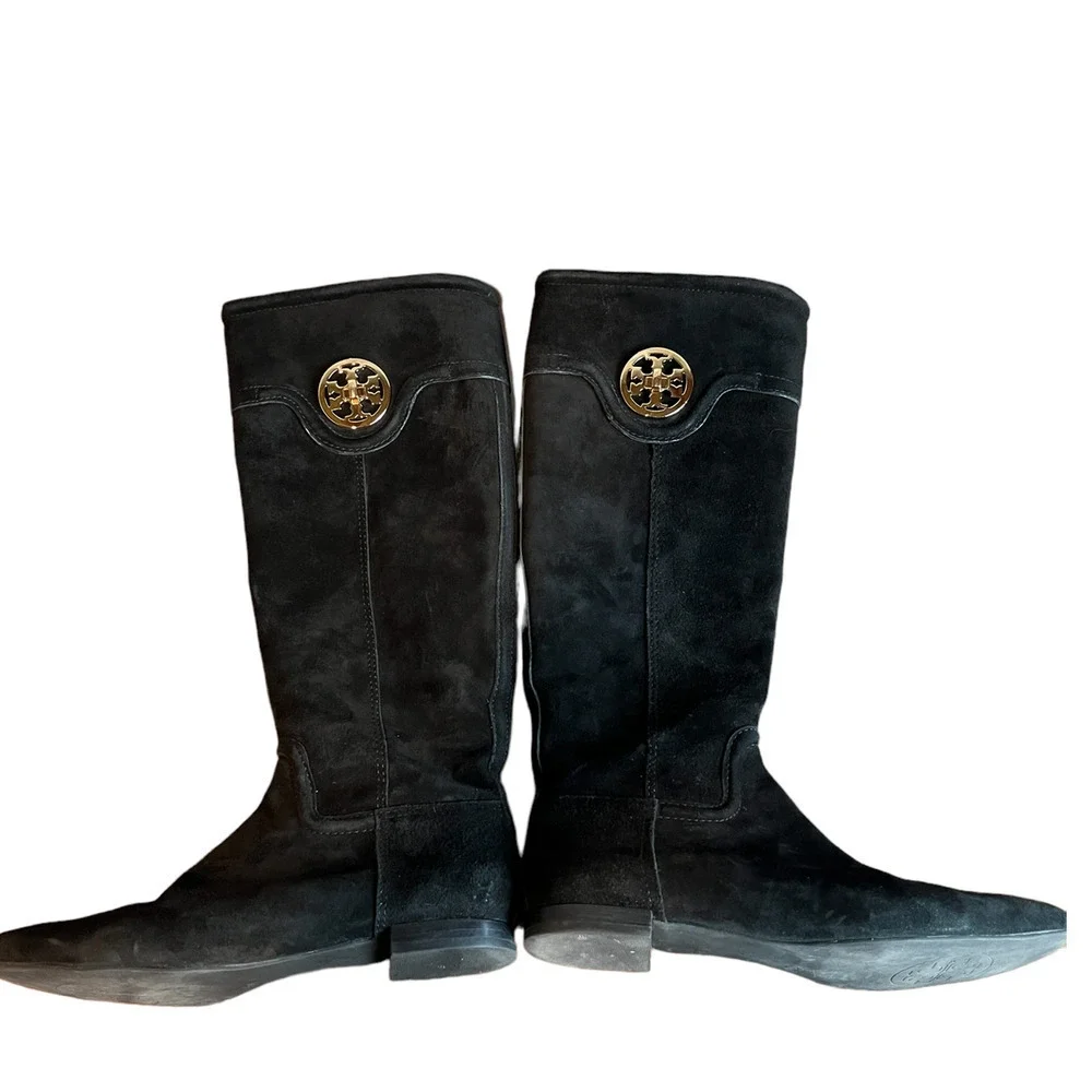 Tory Burch Selma Suede Boots -#4196